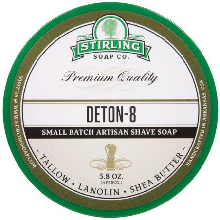 Savon à raser Stirling "Deton-8". Pot de 170 ml.