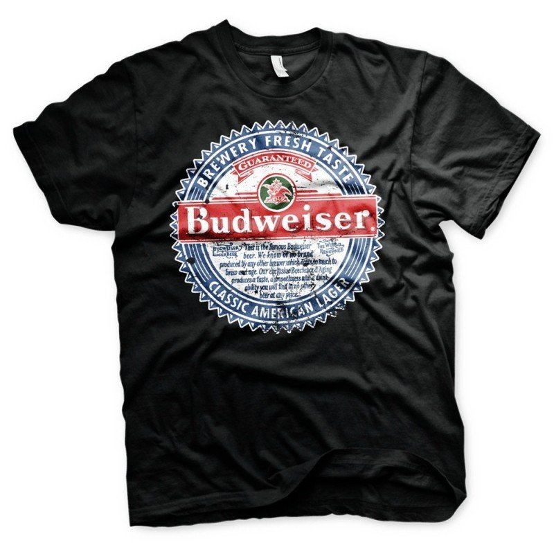 T-shirt Budweiser classic american lager.