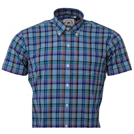 Chemise Relco London CK40.  Multi bleus.