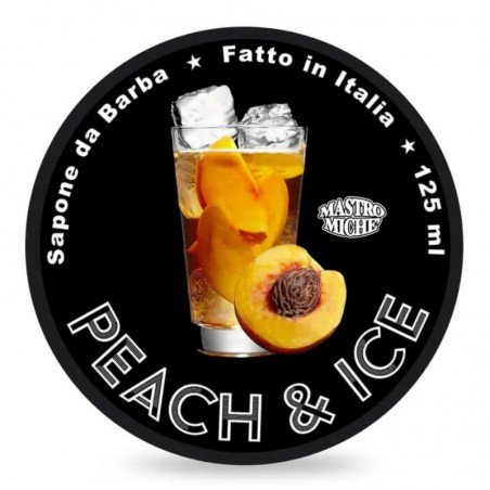 Savon à raser Mastro Michè "Peach & Ice". 125ml.