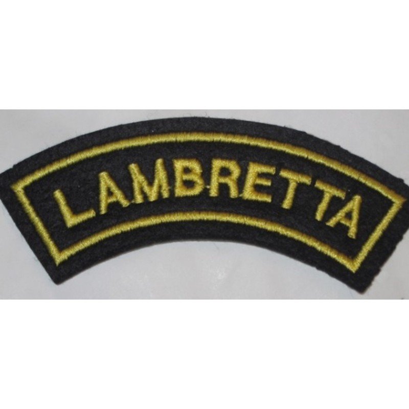 Patch d'epaule Lambretta noir et jaune