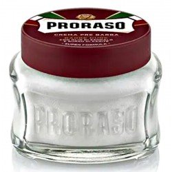 Creme avant-Rasage Proraso . Special Barbe dure. pot de 100 ml.