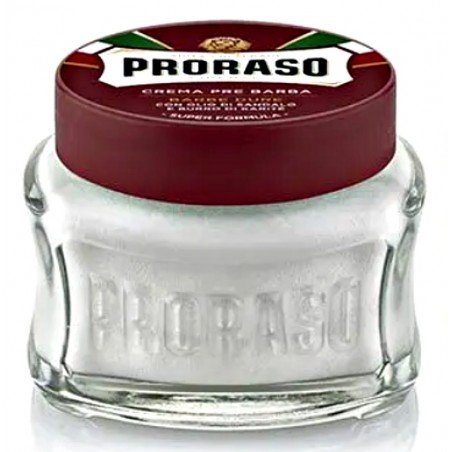 Creme avant-Rasage Proraso . Special Barbe dure. pot de 100 ml.