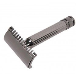 Fatip Grande  Metal Black . Rasoir tête à peigne ouvert.