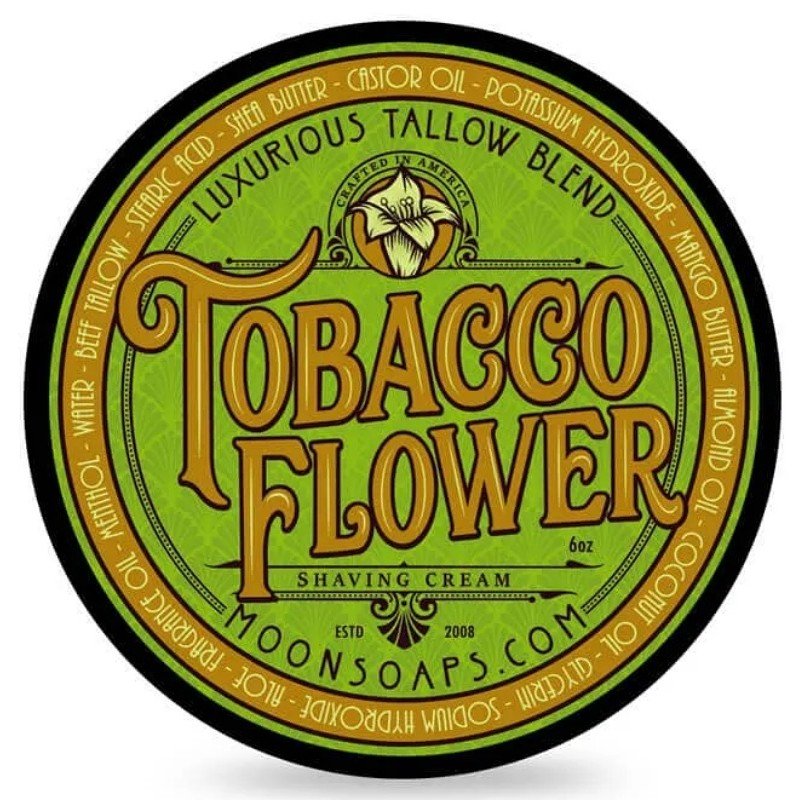 Crème à raser Moon Soaps "Tobacco Flower". 170g.