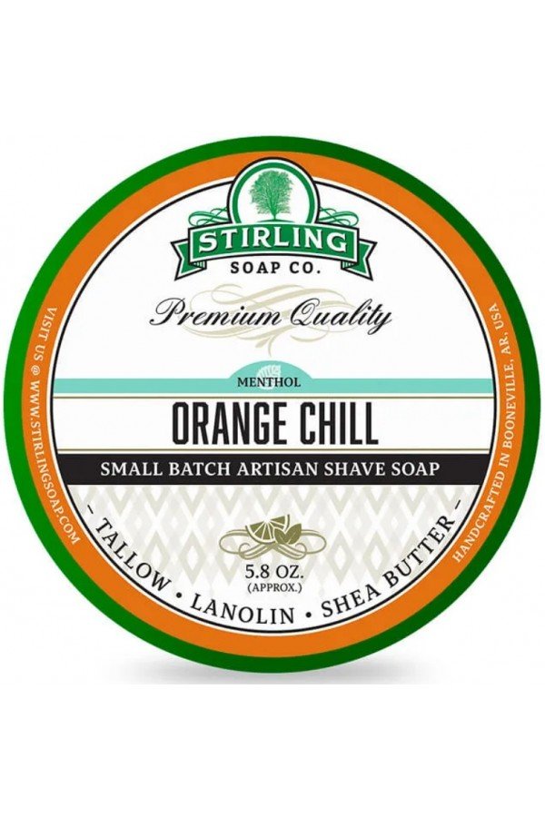 Savon à raser Stirling " Orange Chill". 170ml.