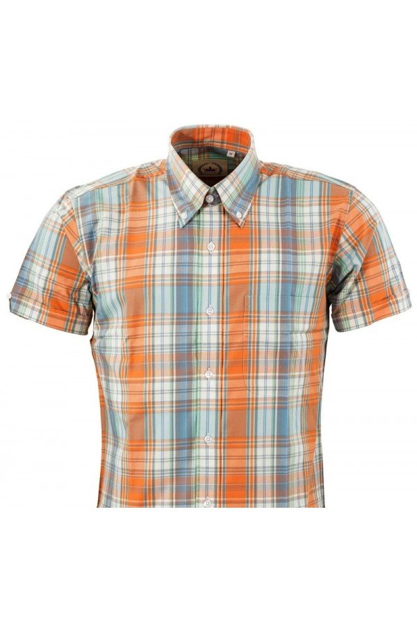 Chemise Relco CK68 orange ciel