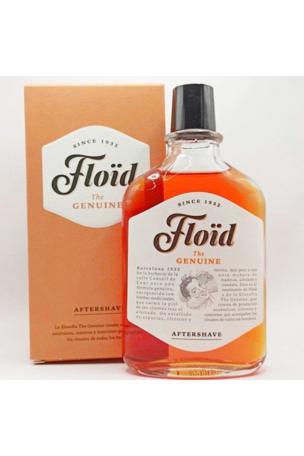 Après-rasage aftershave Floïd " The Genuine "et sa boite.