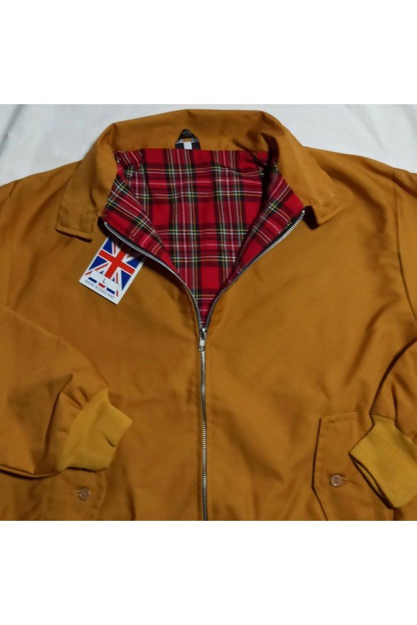 harrington jacket JB moutarde. Col ouvert