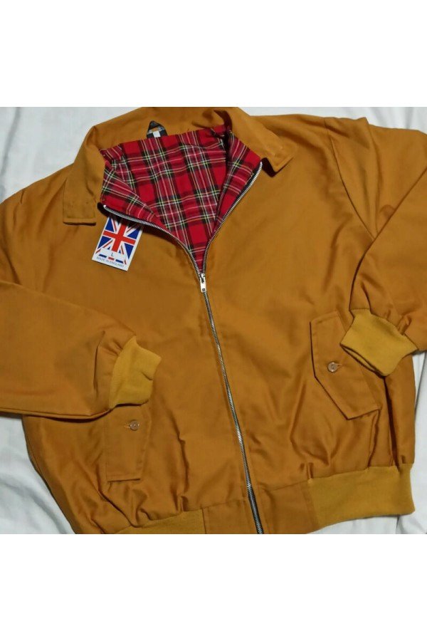 Harrington jacket JB Made in England. Moutarde.