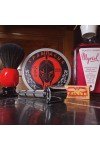 Savon à raser  Ariana  & Evans  Spartacus, Razorock: blaireau Amici, Rasoir  Razorock Old Type, Lame Falcon, Après-rasage Myrsol