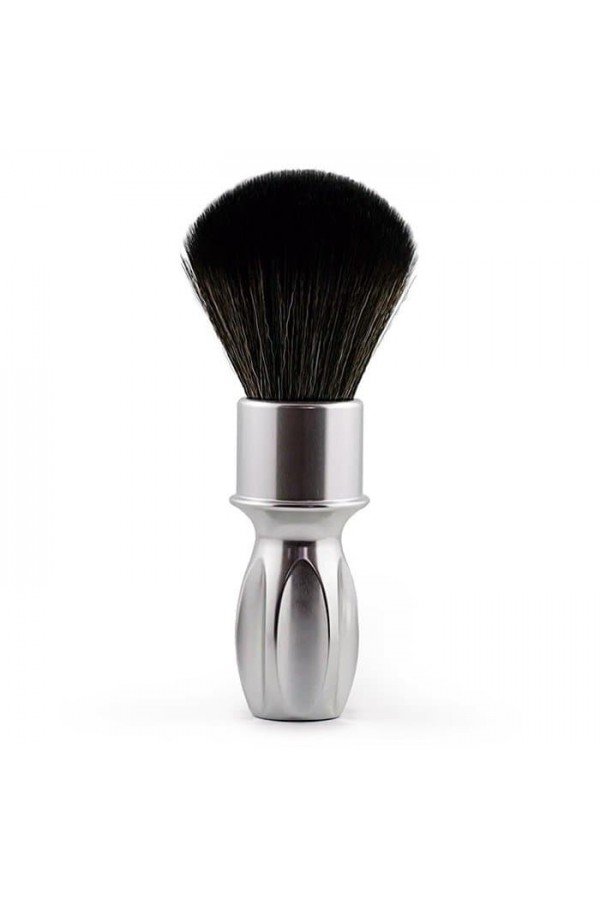 Blaireau Razorock "Silver 400". Manche en aluminium.