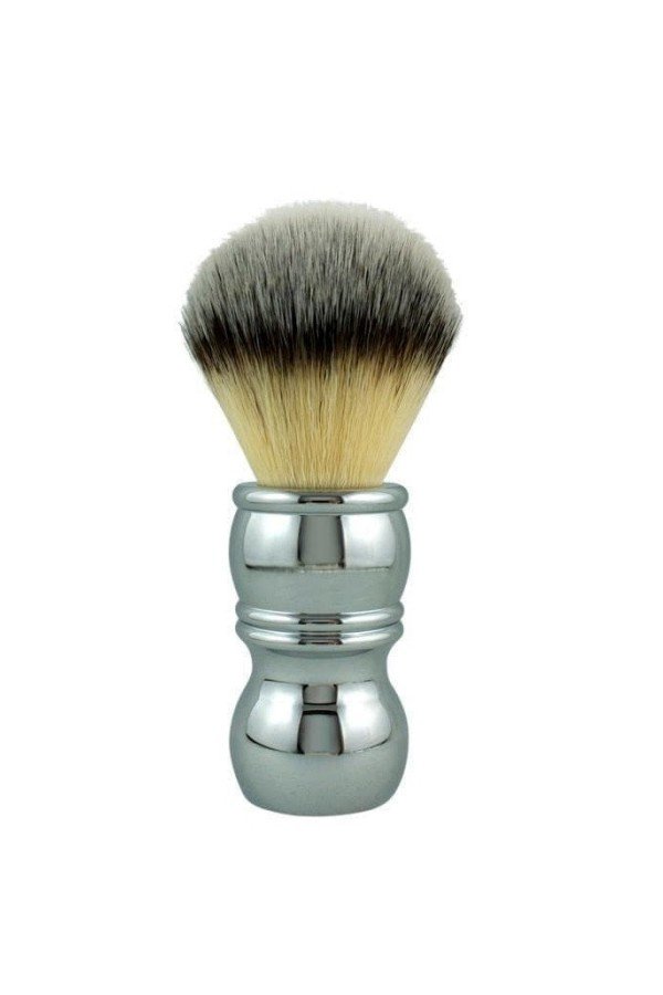 Blaireau Razorock  "Barber  Chrome 24". Poils synthétiques Plissoft.