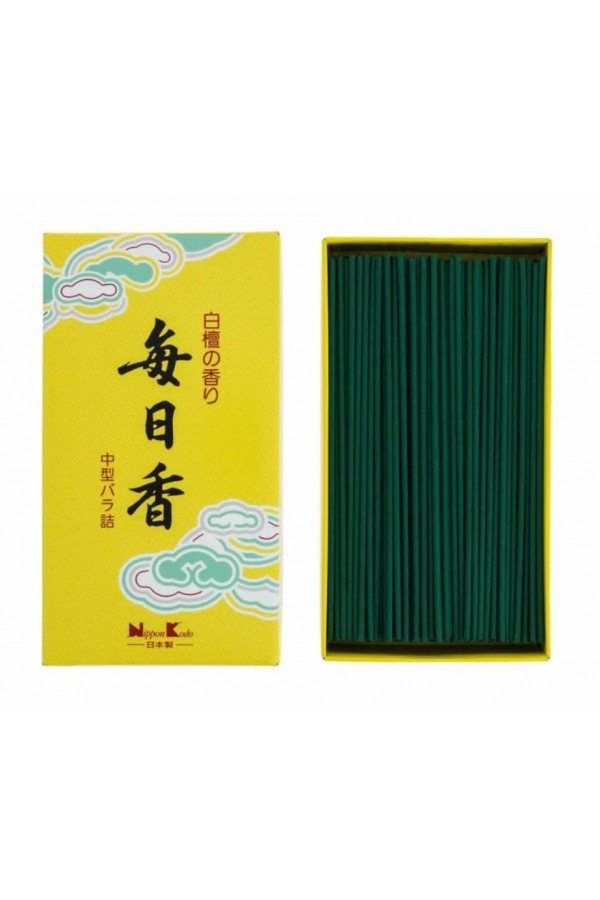 Encens Mainichikoh Santal Viva. grande boite. Fabriqué au Japon.