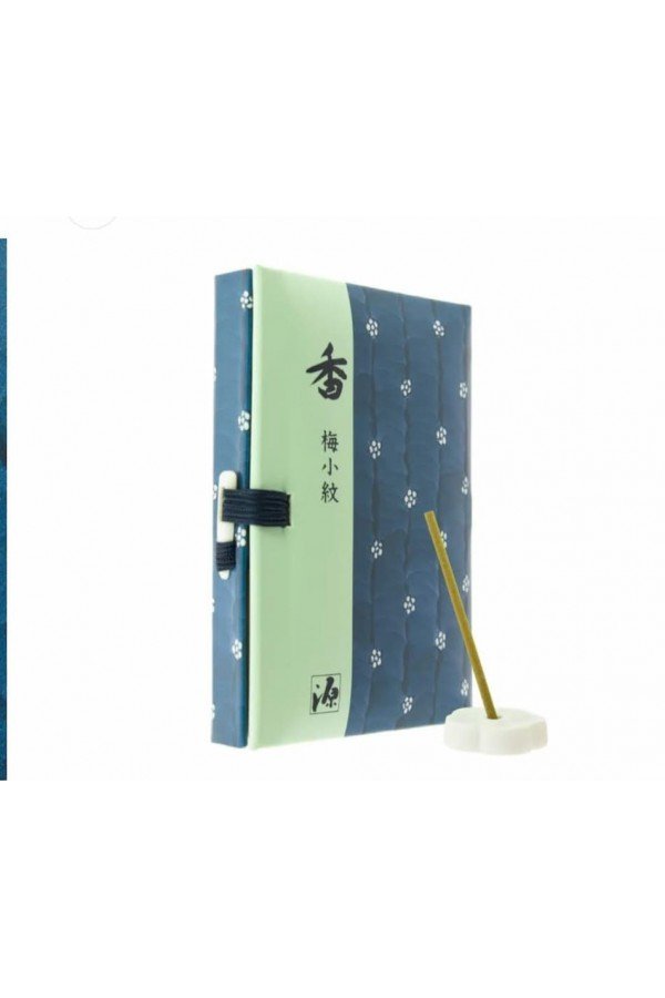 Coffret encens luxe Nippon Kodo. Santal fleurs de pruniers. 45 bâtons courts.