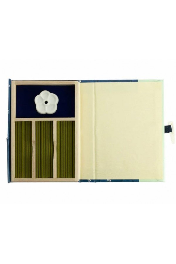Coffret encens luxe Nippon kodo. Santal pruniers. 45 bâtons premium.