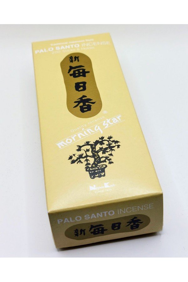 Encens Morning Star Palo santo. 200 bâtons. Avec porte-encens offert.