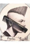 Peigne de poche barbershop. Spécial coiffures gominas. 12cms.