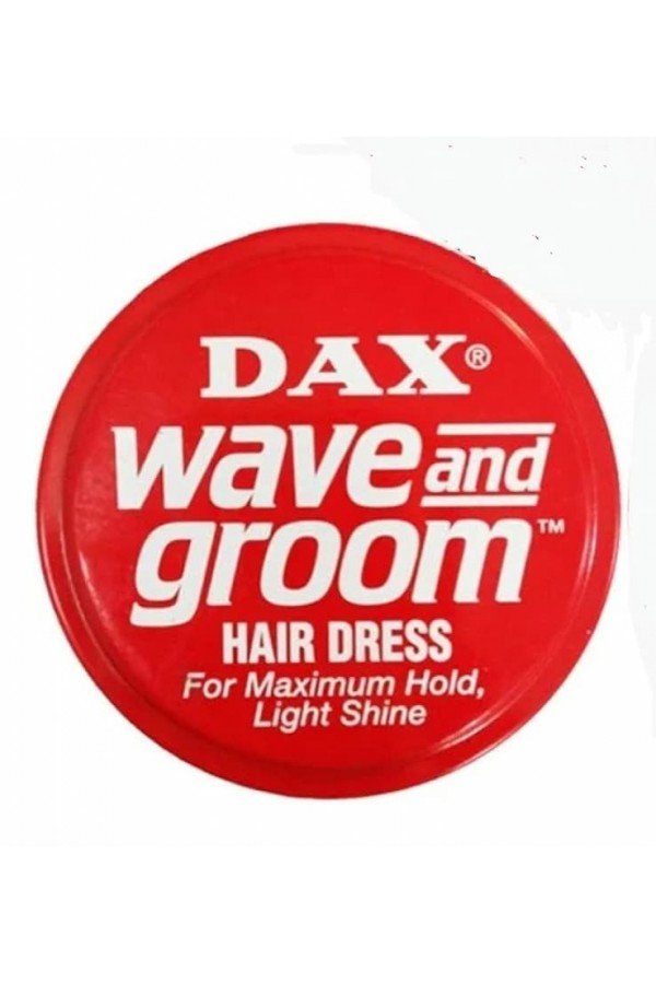 Cire pour cheveux Dax "red". Pot rouge 99g. Coiffure style retro vintage.
