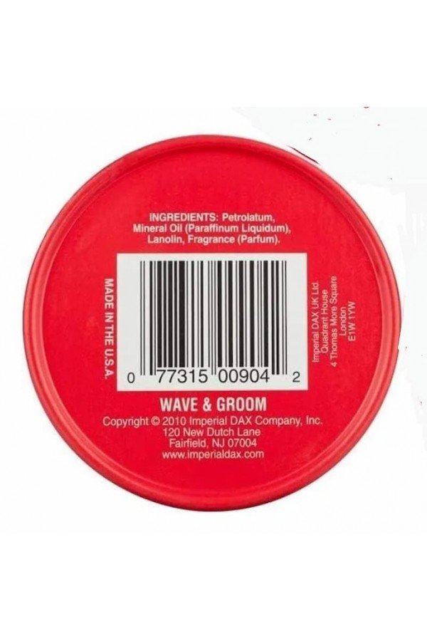 Cire cheveux Dax rouge. Fixation forte. Gomina traditionnelle années 50.