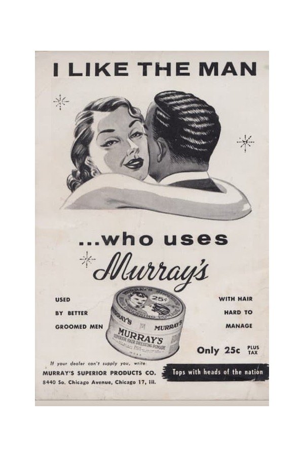 Gomina murrays "Nu Nile + Gomina Murrays "Superior". Affiche vintage. Depuis 1925.