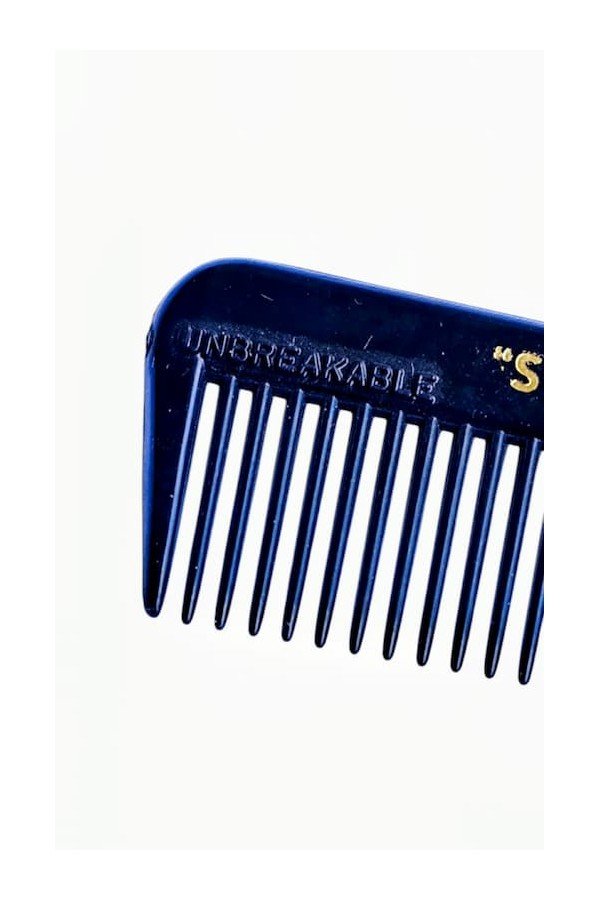 Peigne de poche barber shop "unbreakable". Style retro gomina.