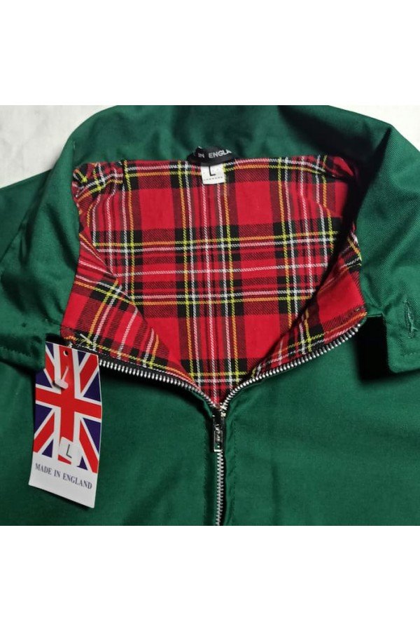 harrington jacket JB Made In England. Vert bouteille.