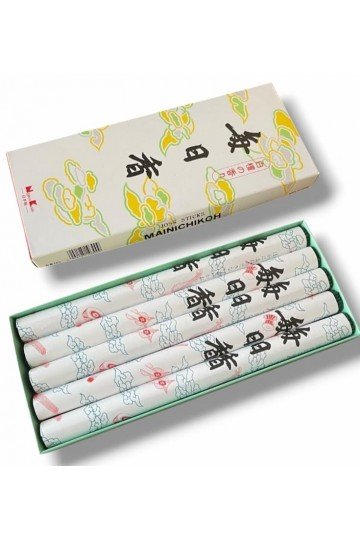 Encens Mainichikoh Viva santal. 250 bâtons long. Durée 55 min.
