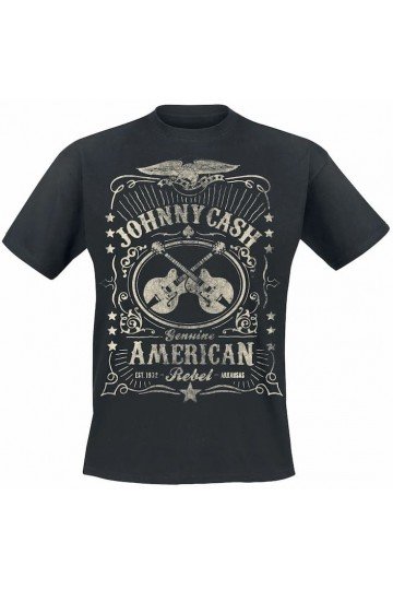 T-shirt Johnny Cash officiel. Genuine American Rebel.