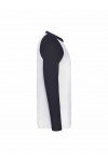 T-shirt baseball Fruit of the Loom manches longues blanc marine