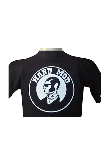 t-shirt Hard Mod. T-shirt Mods. Disponible en 6 tailles. Noir logo blanc.