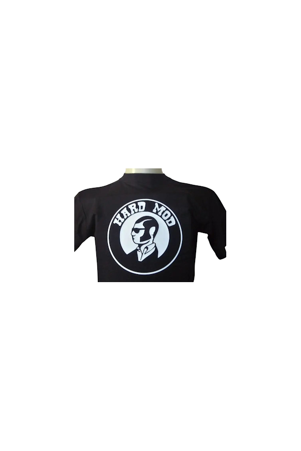 t-shirt Hard Mod. T-shirt Mods. Disponible en 6 tailles. Noir logo blanc.