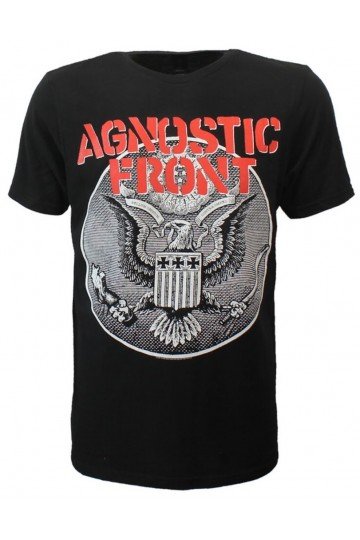t-shirt Agnostic Front "Against all eagle". Grand logo NYC hardcore.