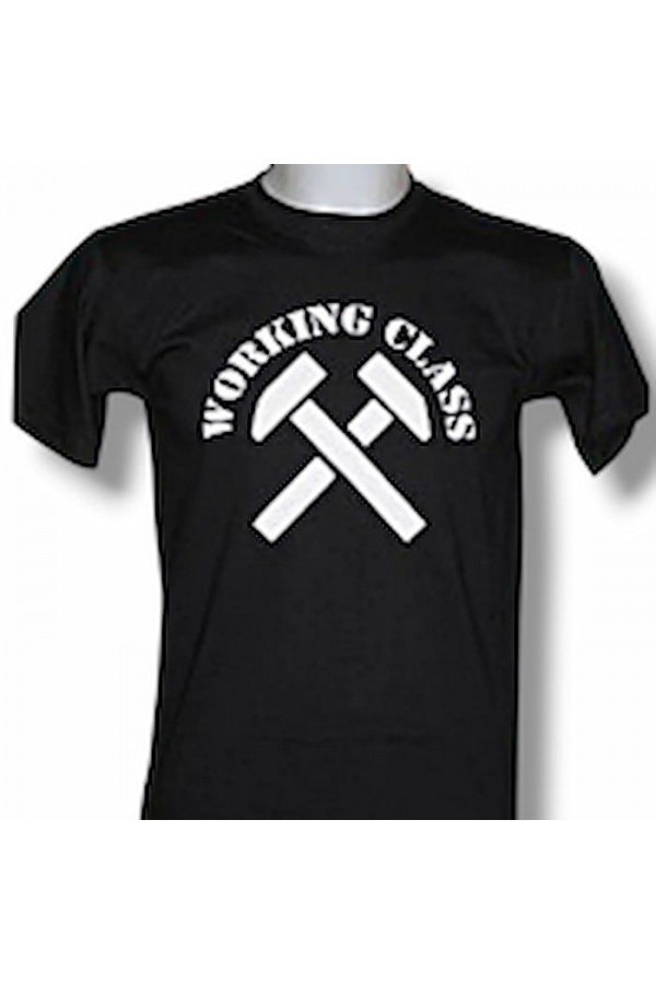 T-shirt Working Class. Noir blanc.