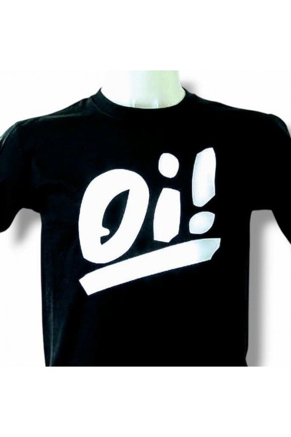 T-shirt Oi! . Noir grand logo blanc. Existe en 6 tailles.