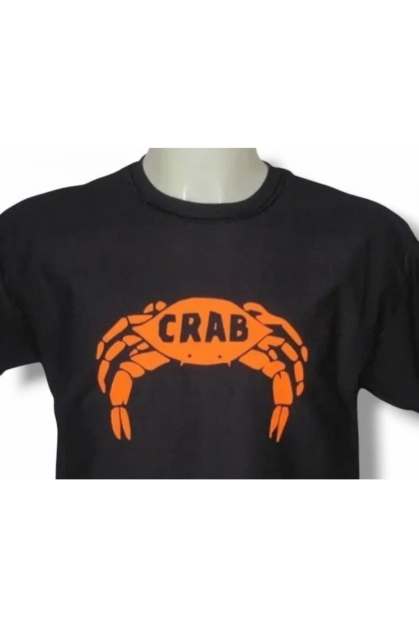 T-shirt Crab records. noir grand logo orange Crab. Crab Records. Derrick Morgan Ska Label. Existe en 6 tailles.