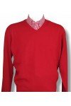Pull col en V rouge manches longues. Moonstomp Clothing. Chemise Relco London vichy rouge. Existe en 5 tailles.