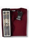 Pull débardeur tank top bordeaux Relco London. Bretelles fines damier Relco London.