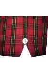 Chemise Relco tartan 01. Ecossais rouge. Relco London Clothing. Manches courtes.