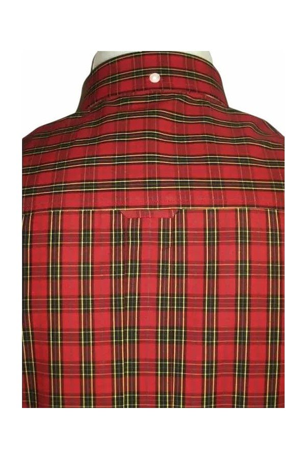 Chemise Relco London tartan 01. Ecossais rouge. Tailles M, L, XL, XXL.