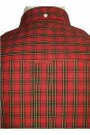 Chemise Relco London tartan 01. Ecossais rouge. Tailles M, L, XL, XXL.