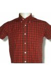 Chemise écossais rouge Relco Clothing London. Tartan 01. Manches courtes.
