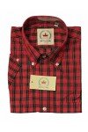 Chemise Relco London. Tartan 01. Chemise manches courtes écossais rouge Relco Clothing.