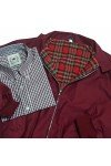 Chemise Relco London vichy noir. Retro vintage anglais + blouson Harrington jacket anglais JB bordeaux.