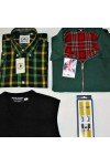 Pull débardeur col V Moonstomp Clothing noir + harrington jacket anglais vert + bretelles relco london jaune.