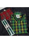 bretelles retro fines relco london vertes + chemise Relco + harrington jacket anglais noir