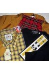 pull coll V marine Moonstomp + bretelles fines Relco + blouson harrington marine
