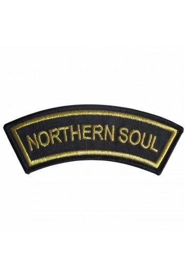 Patch d'épaule Northern Soul. Brodé. Thermocollant. Style Mods anglais, wigan casino, tamla motown.
