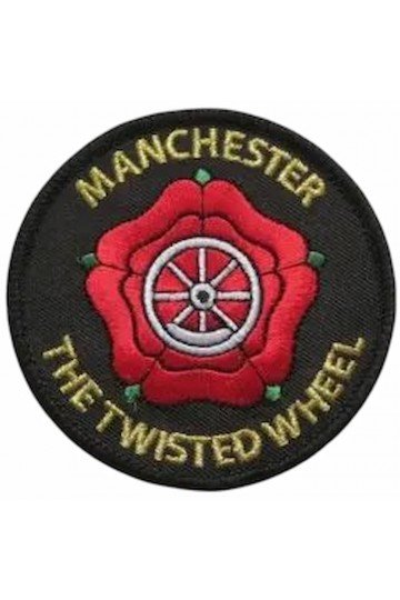 Patch Northern Soul Manchester The twisted Wheel. Brodé thermocollant. Patch scooterist, mods anglais.