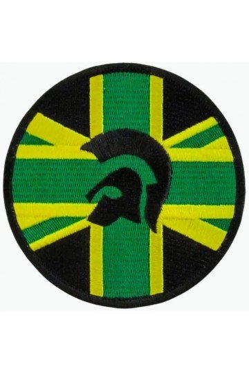 Patch Trojan drapeau Jamaïque. Brodé. Thermocollant. Patch trojan records, reggae, ska, rocksteady, rudeboy.
